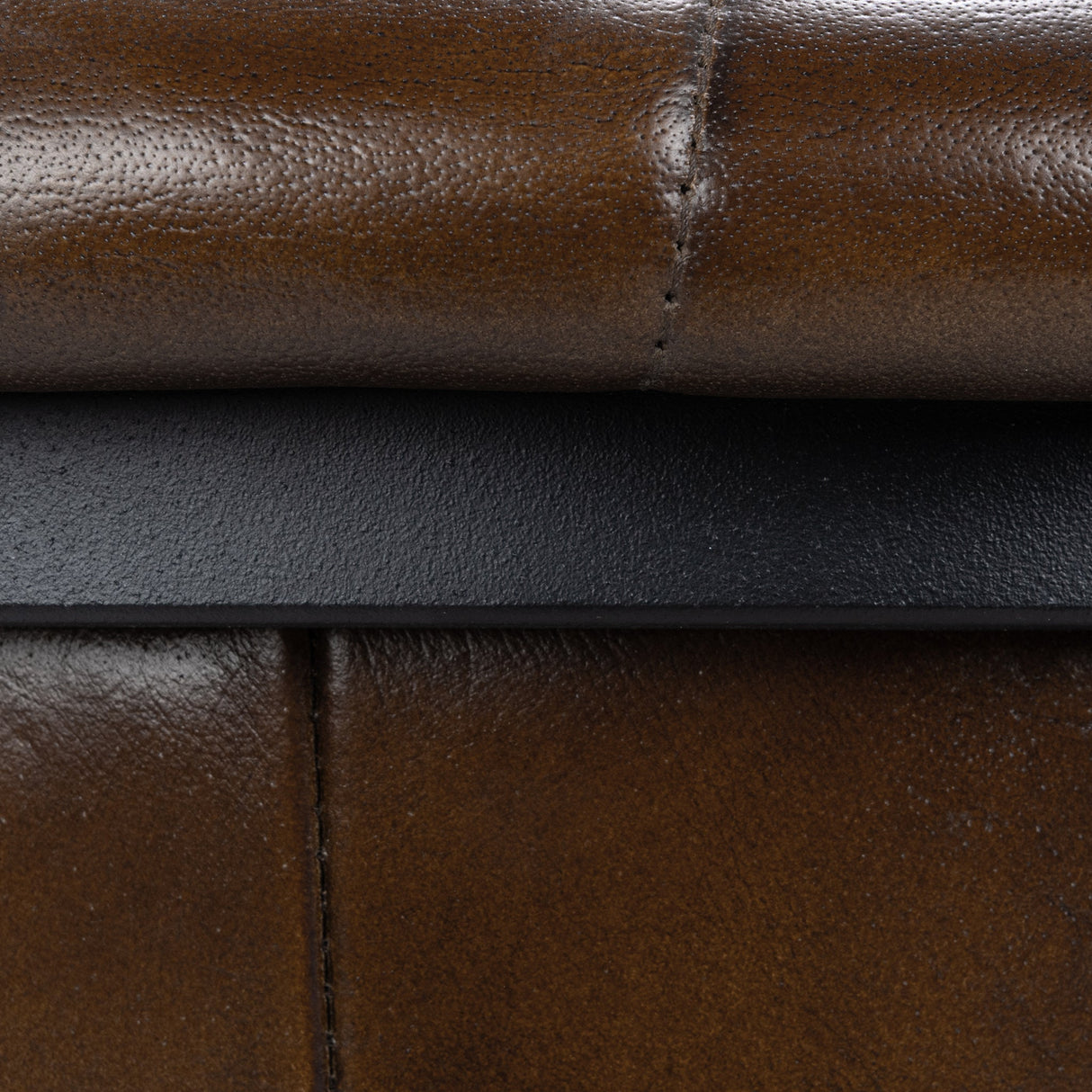 Seville Leather Rustic Brown Bar Stool by Classic Home at Eve Furniture