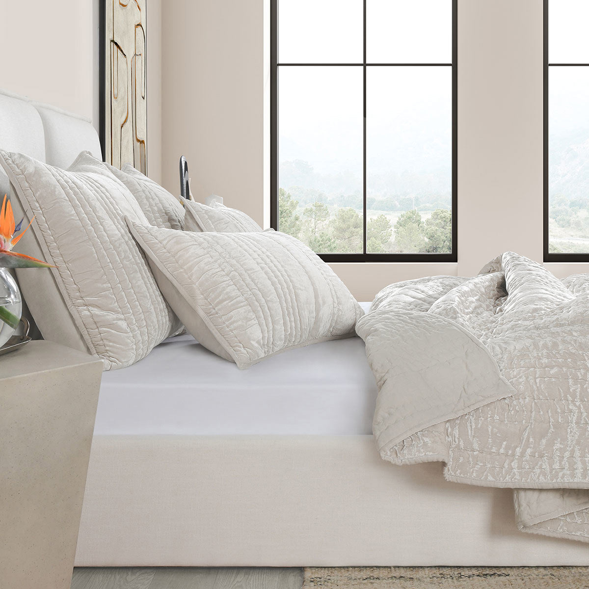 Seville Oyster Gray Quilt Collection by Classic Home at Eve Furniture