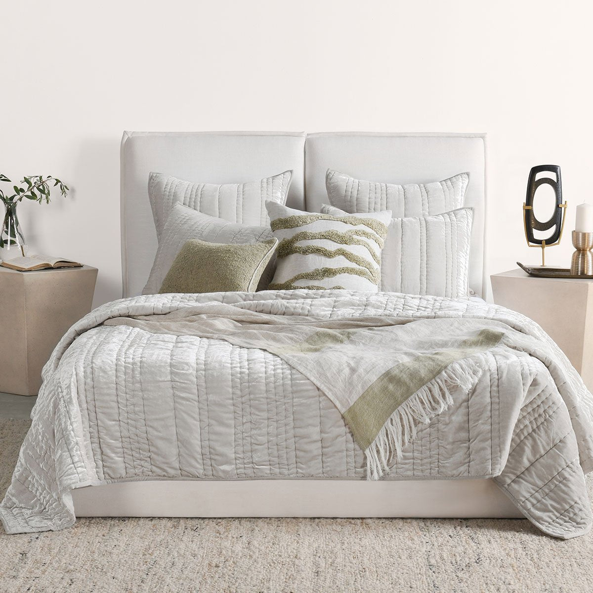 Seville Oyster Gray Quilt Collection by Classic Home at Eve Furniture