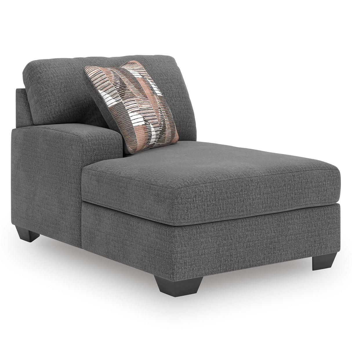 Newellen Greystone 3-Piece Double Chaise Sleeper Sectional by Ashley at Eve Furniture