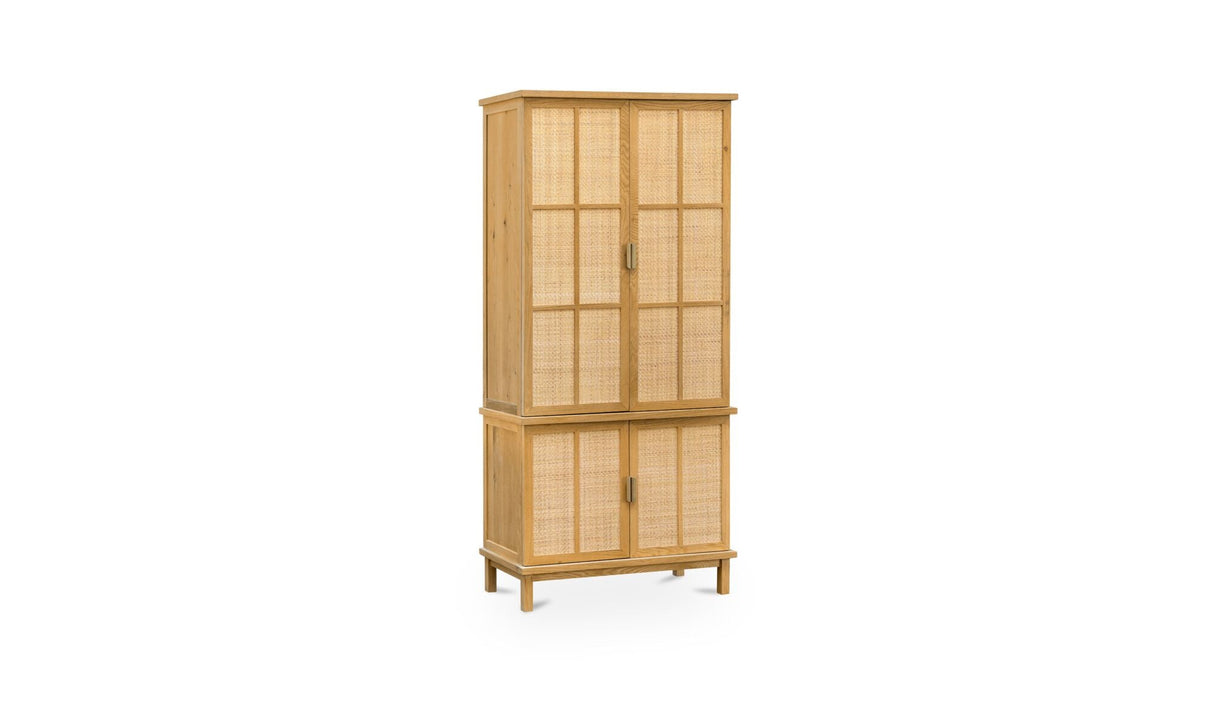 Seymour Tall Cabinet Natural by Moe's Home at Eve Furniture