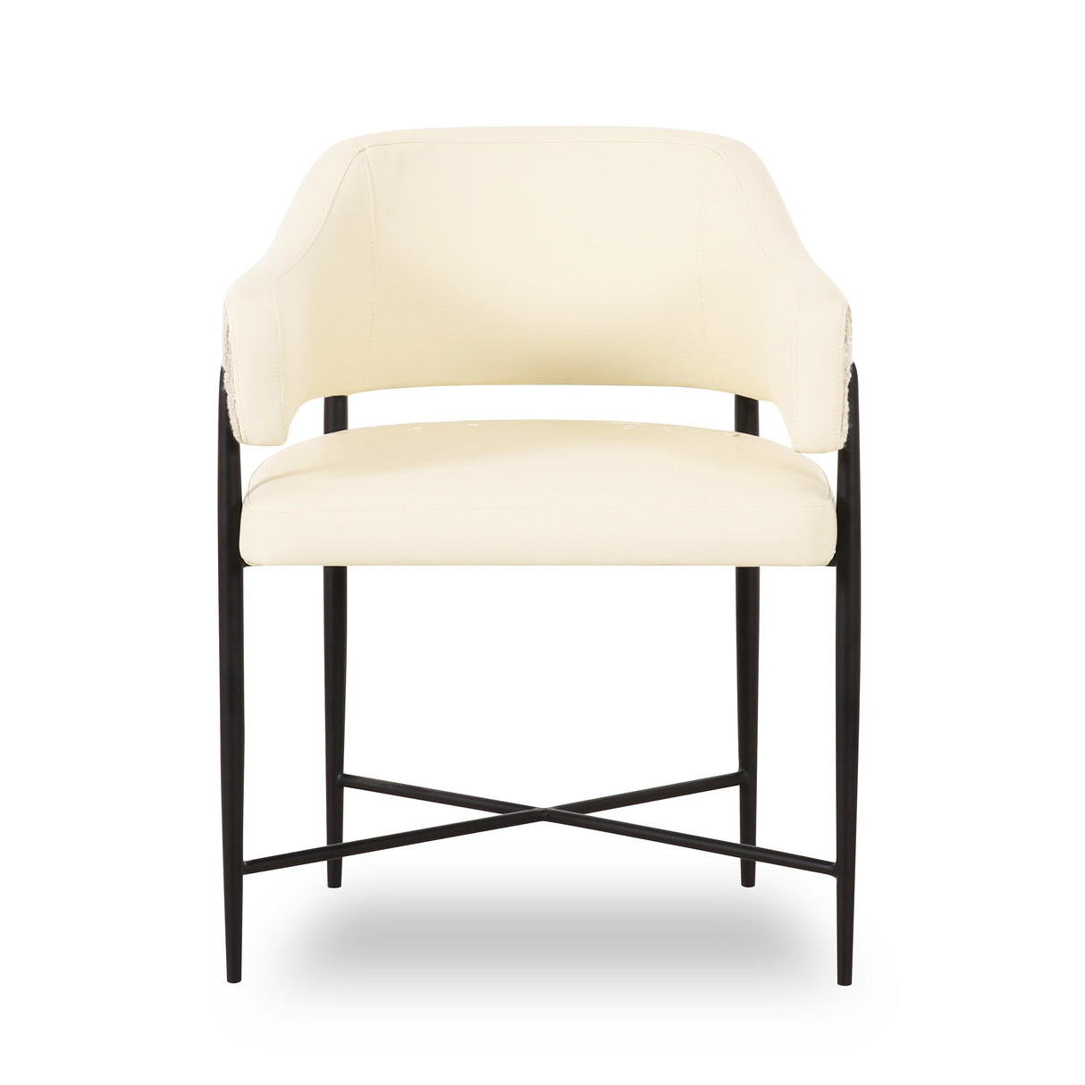 Sezanne Vegan Leather 2-Tone Dining Chair by TOV Furniture at Eve Furniture