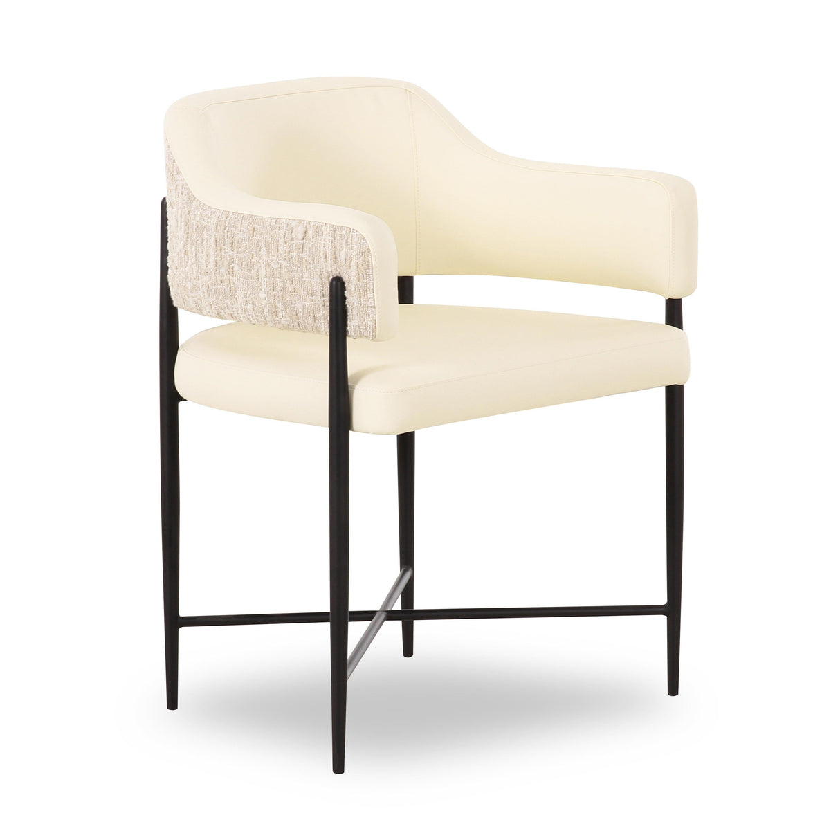 Sezanne Vegan Leather 2-Tone Dining Chair by TOV Furniture at Eve Furniture