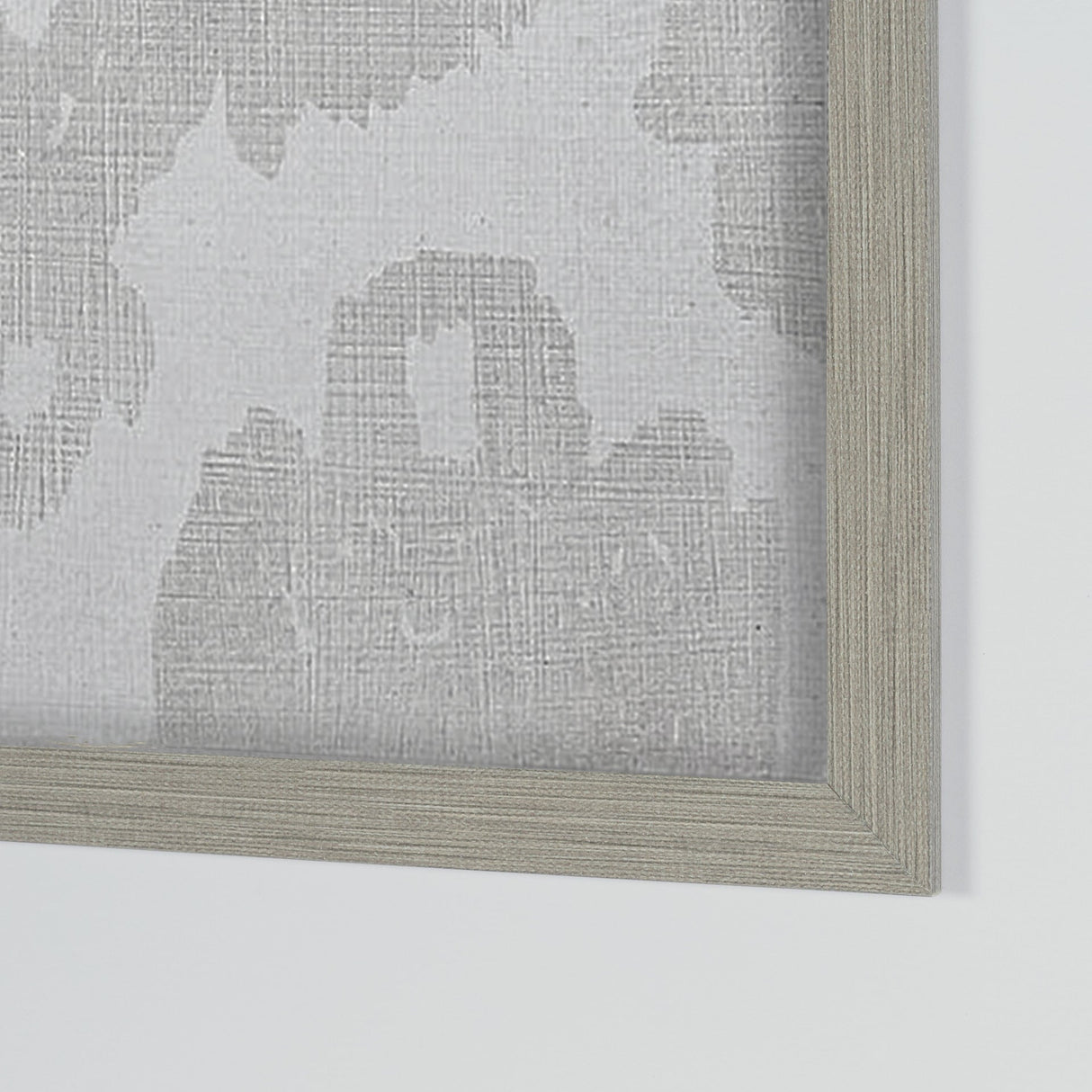 Shadow Ikat IV by Chariklia Zarris a Hand Embellished Textured Framed Art Print Matted under Glass by Mercana at Eve Furniture