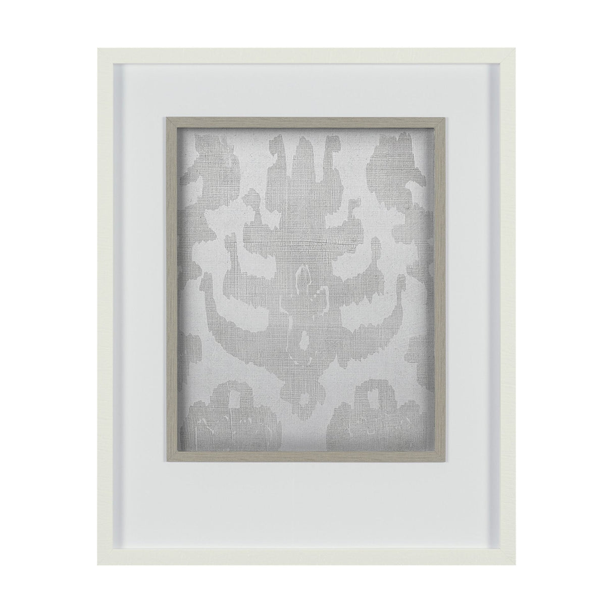Shadow Ikat IV by Chariklia Zarris a Hand Embellished Textured Framed Art Print Matted under Glass by Mercana at Eve Furniture