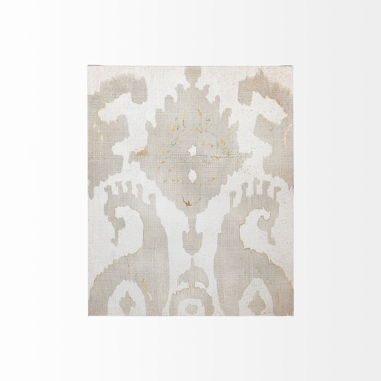 Shadow Ikat V by Chariklia Zarris a Hand Embellished Textured Canvas by Mercana at Eve Furniture