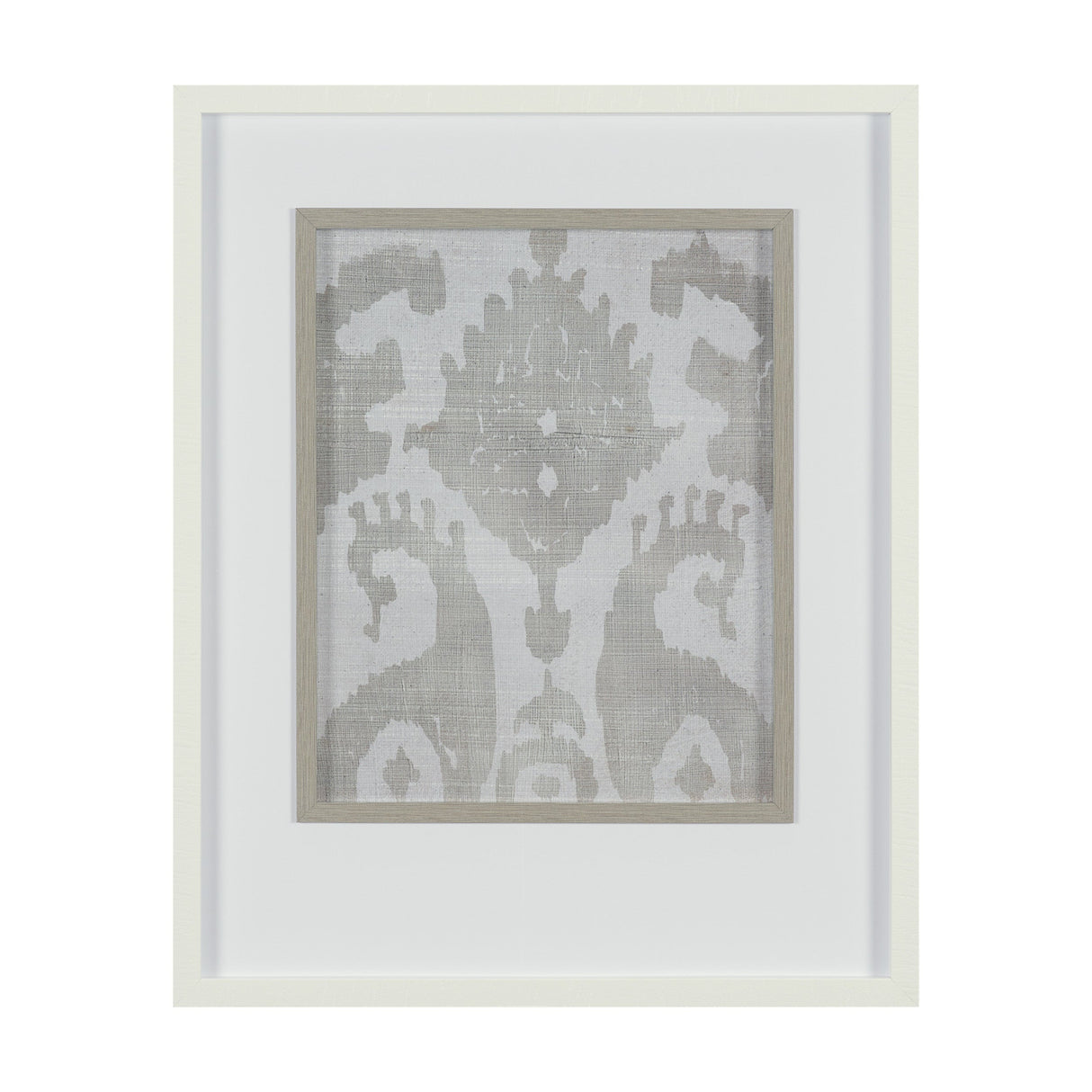 Shadow Ikat V by Chariklia Zarris a Hand Embellished Textured Framed Art Print Matted under Glass by Mercana at Eve Furniture