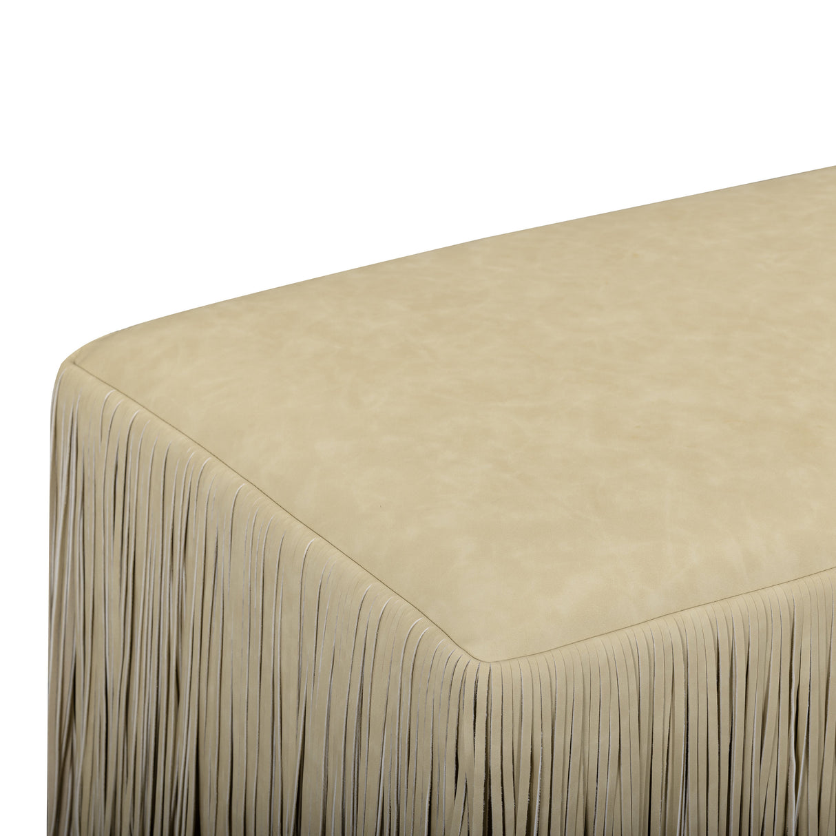 Shag Me 50" Performance Vegan Leather Bench by TOV Furniture at Eve Furniture