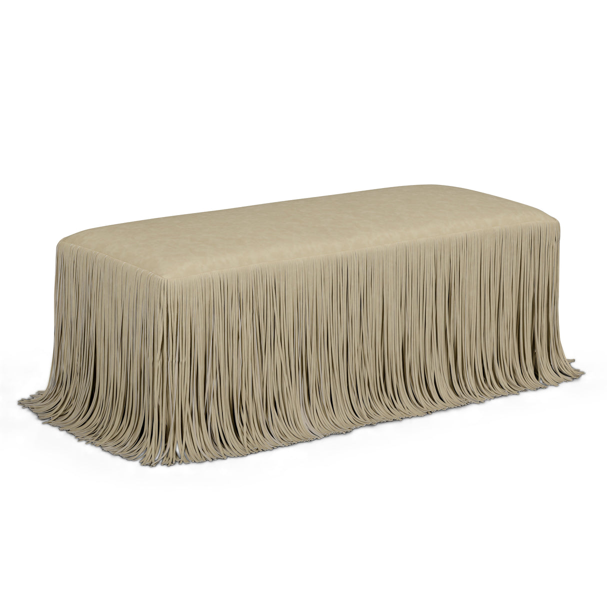 Shag Me 50" Performance Vegan Leather Bench by TOV Furniture at Eve Furniture