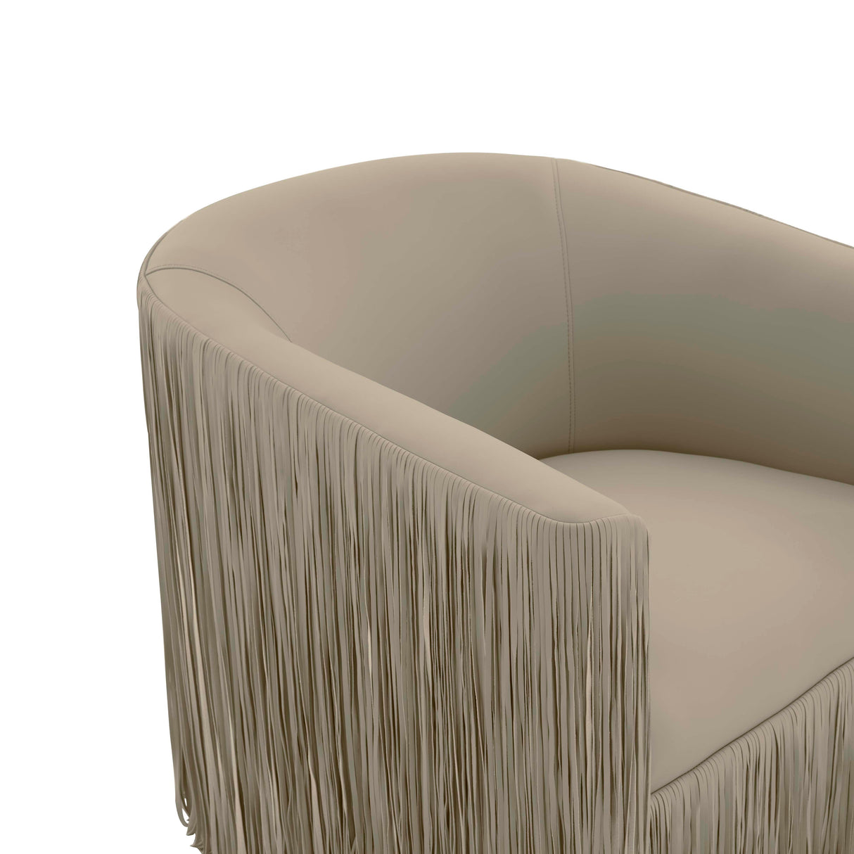Shag Me Performance Vegan Leather Swivel Chair by TOV Furniture at Eve Furniture