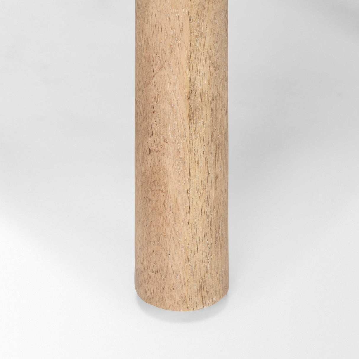 Shaiden Brown Wood w/ Cream Fabric Stool by Mercana at Eve Furniture