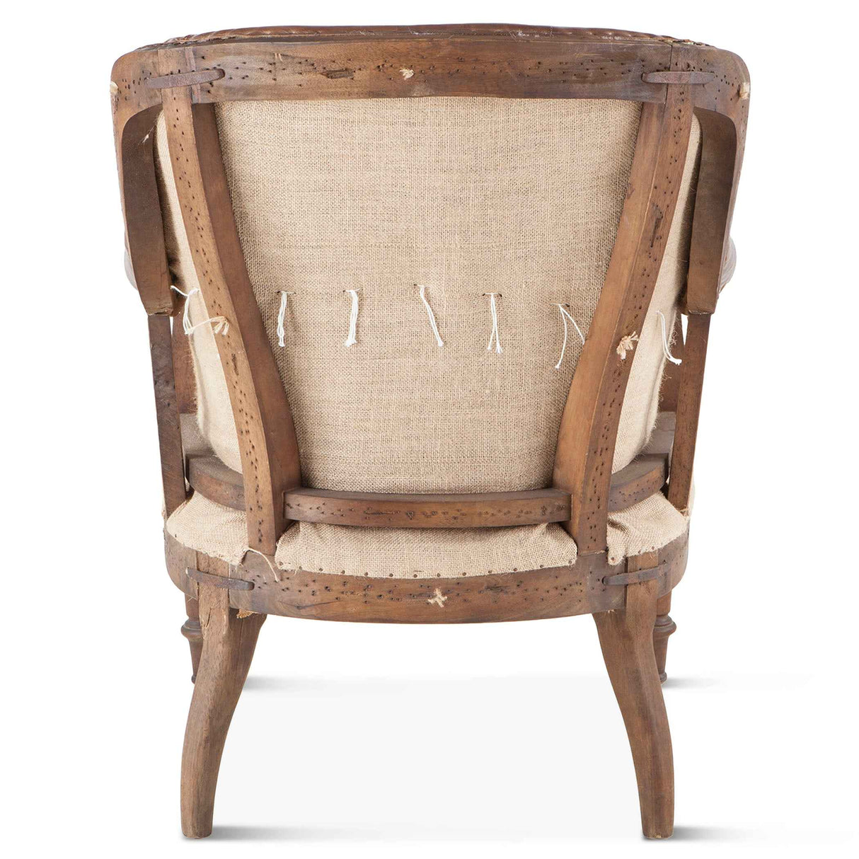 Shakespeare 28" Deconstructed Accent Chair in Vintage Cigar Leather by Home Trends & Design at Eve Furniture