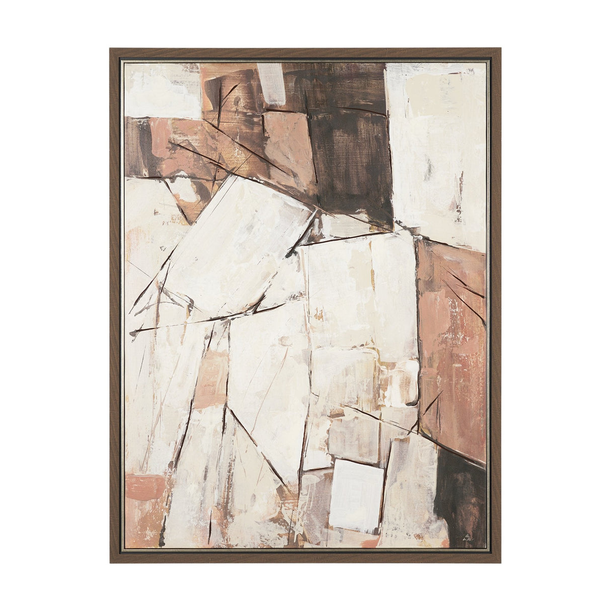 Shale II by Mercana Studio Hand-Embellished Textured Framed Canvas Artwork by Mercana at Eve Furniture