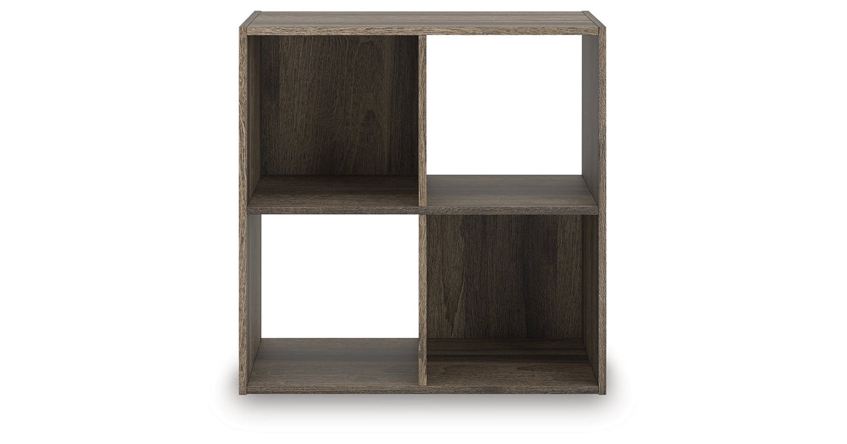 Shallifer Brown Four Cube Organizer by Ashley at Eve Furniture