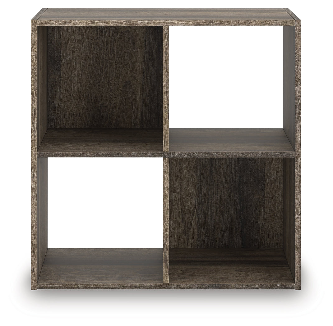 Shallifer Brown Four Cube Organizer by Ashley at Eve Furniture