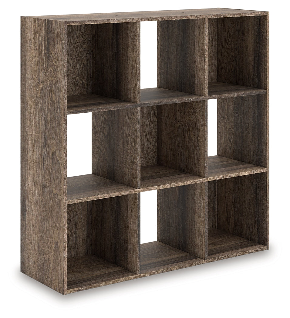 Shallifer Brown Nine Cube Organizer by Ashley at Eve Furniture