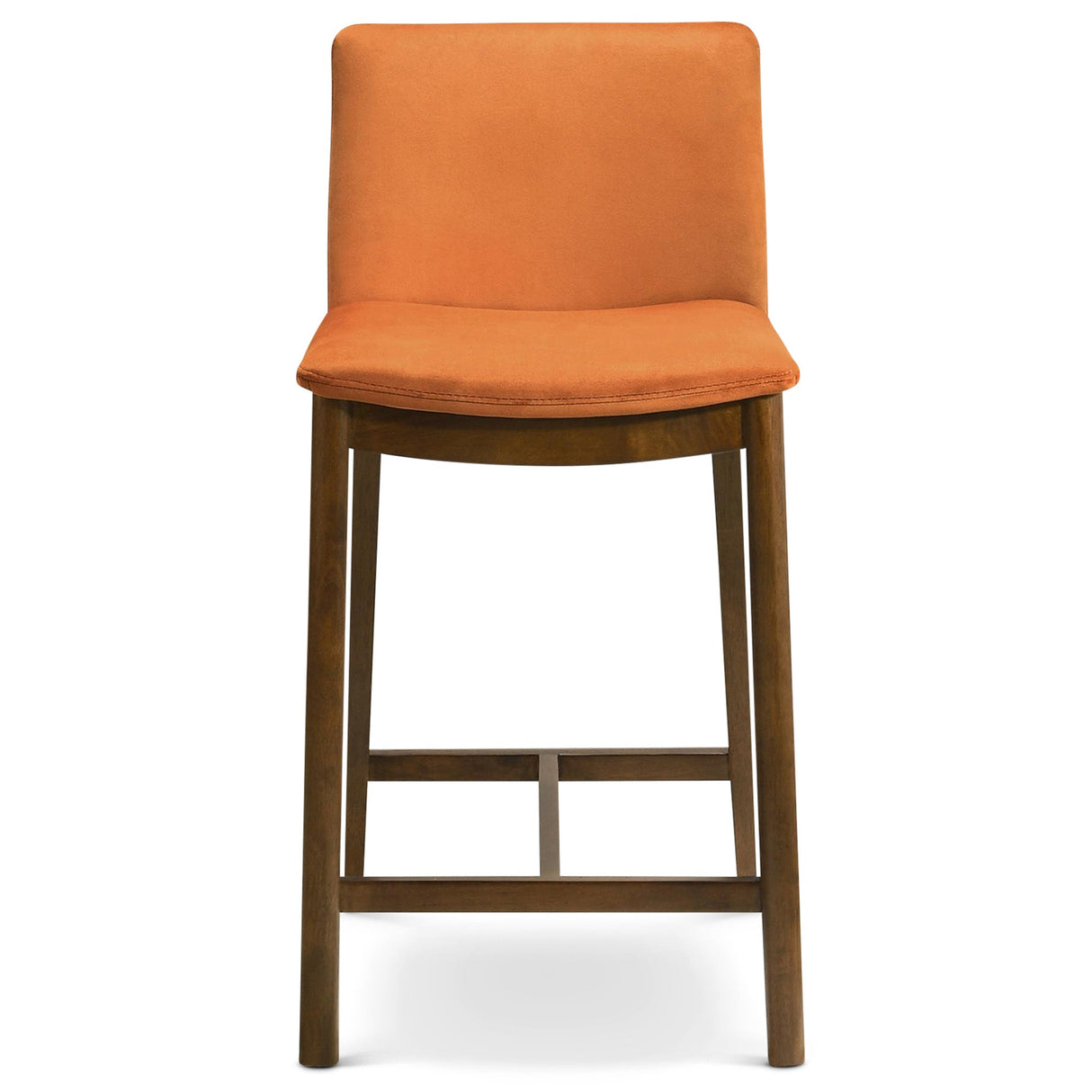 Shannon Counter Chair In Burnt Orange Velvet by Ashcroft Imports at Eve Furniture
