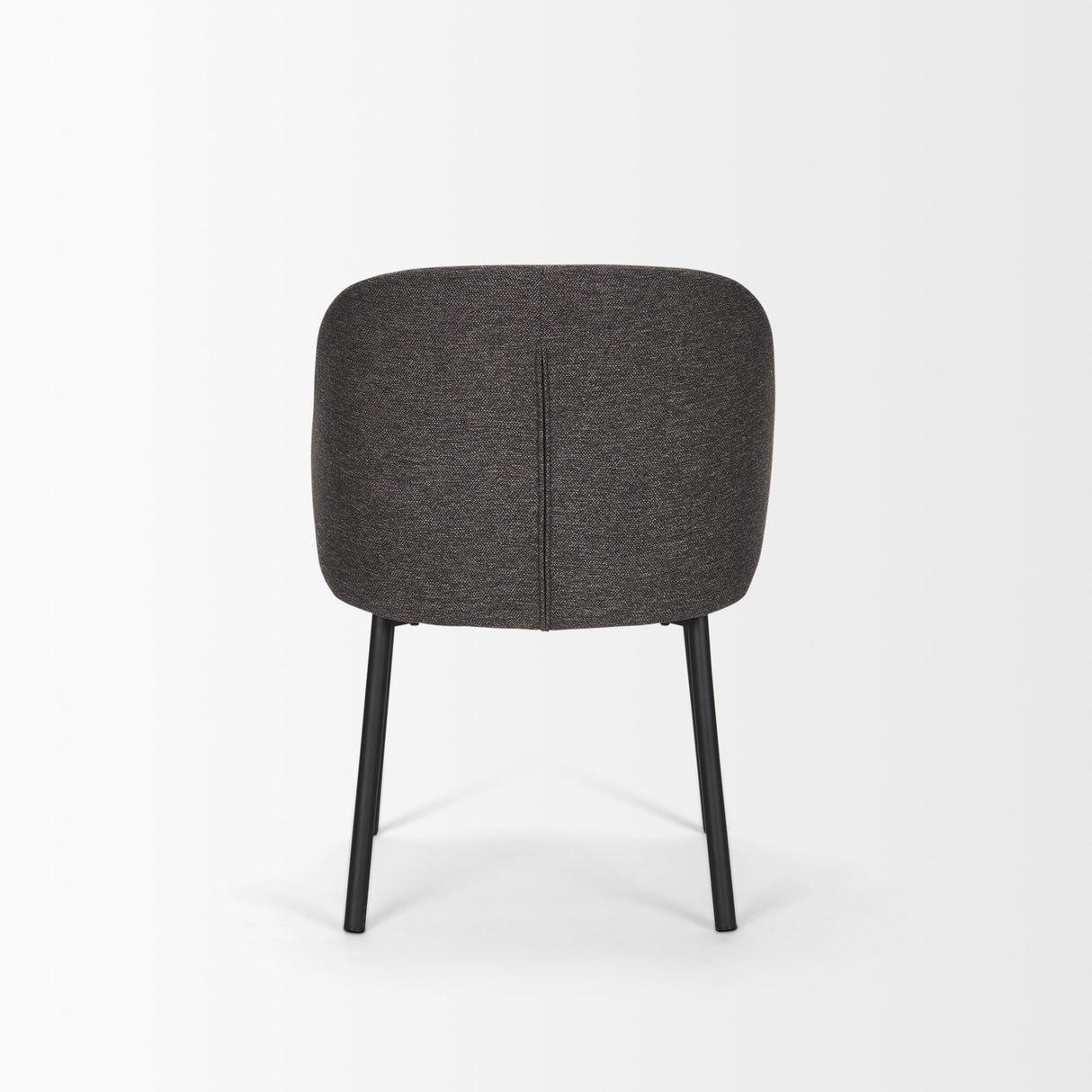 Shannon Dining Chair w/ Gray Fabric & Matte Black Metal, Set of 2 by Mercana at Eve Furniture