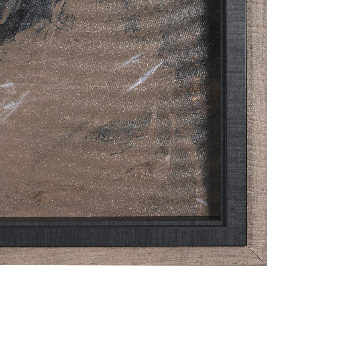 Shaped & Balance I by Mercana Studio a Hand Embellished Textured Framed Art Print by Mercana at Eve Furniture