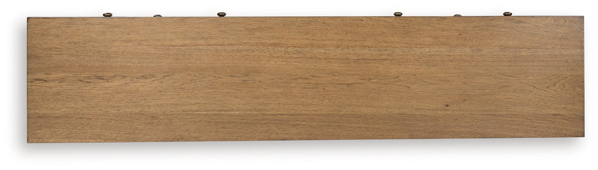 Sharlance Light Brown 81" TV Stand by Ashley at Eve Furniture