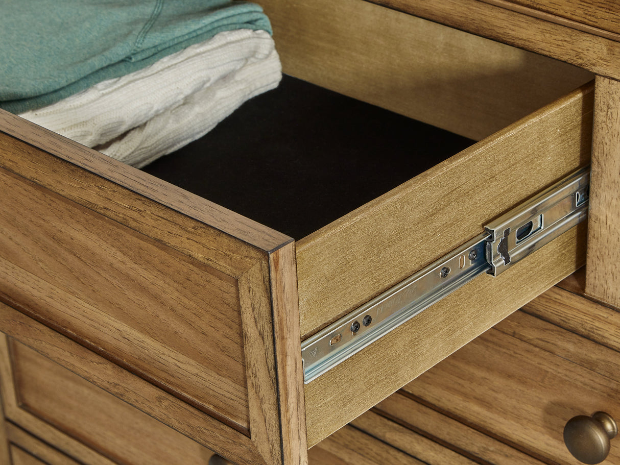 Sharlance Light Brown Dresser by Ashley at Eve Furniture