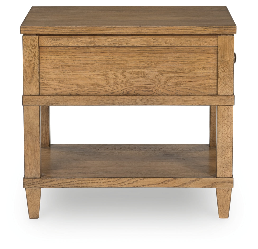 Sharlance Light Brown End Table by Ashley at Eve Furniture
