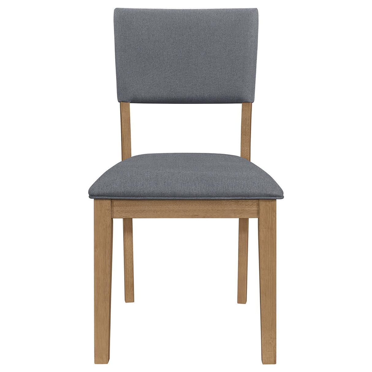 Sharon Open Back Padded Upholstered Dining Side Chair Blue and Brown (Set of 2) by Coaster at Eve Furniture