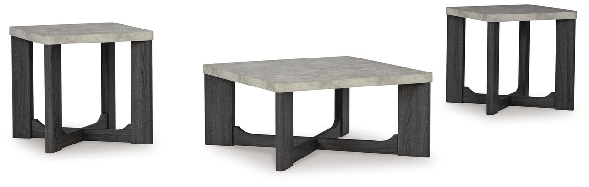 Sharstorm Two-tone Gray Table by Ashley at Eve Furniture