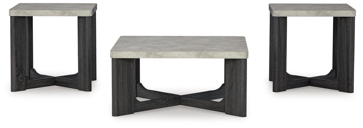 Sharstorm Two-tone Gray Table by Ashley at Eve Furniture