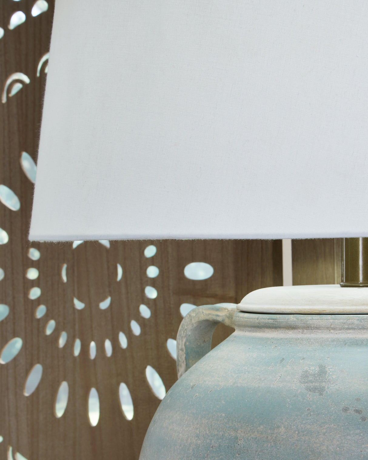 Shawburg Antique Green Table Lamp by Ashley at Eve Furniture