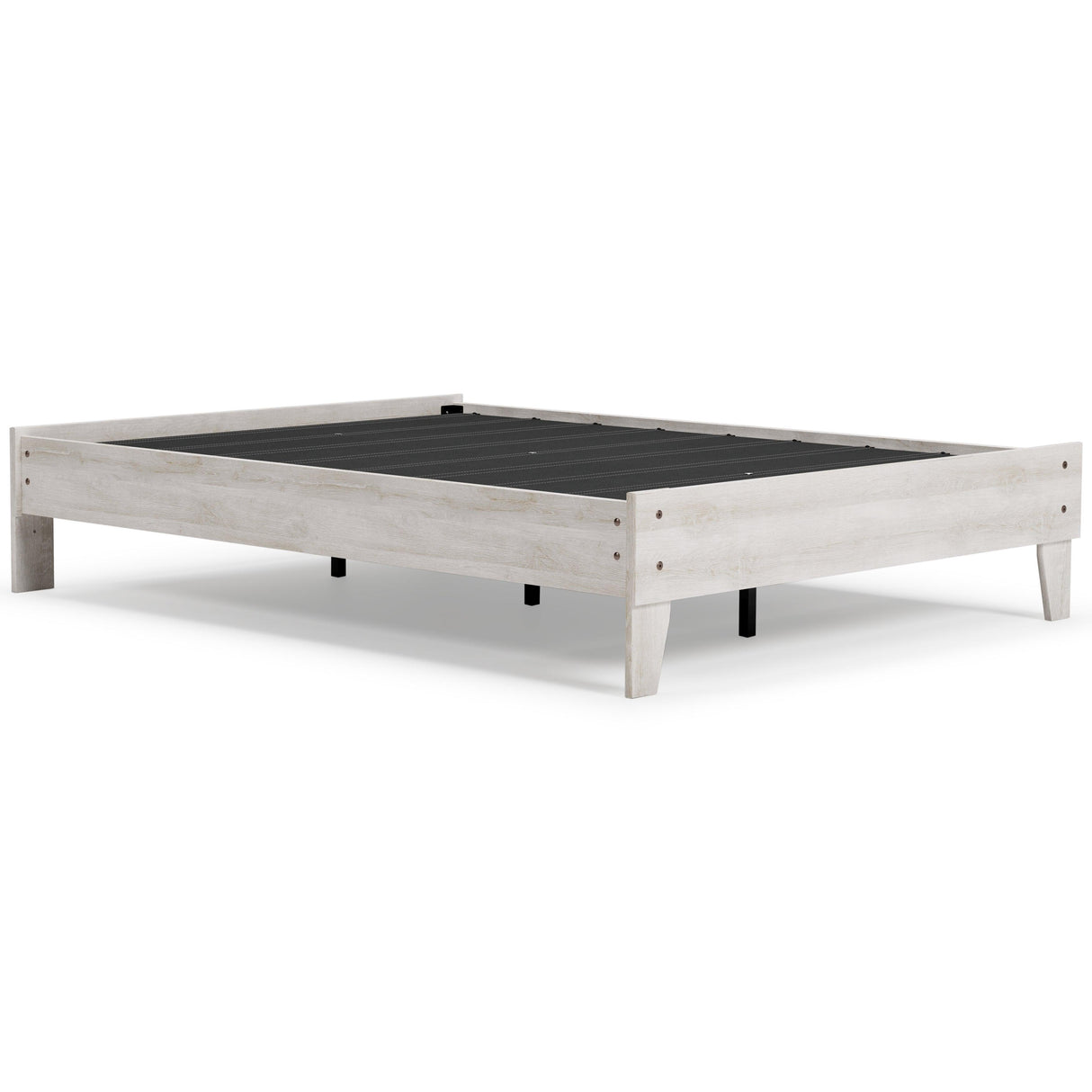 Shawburn Full Platform Bed with Dresser in Whitewash by Ashley at Eve Furniture