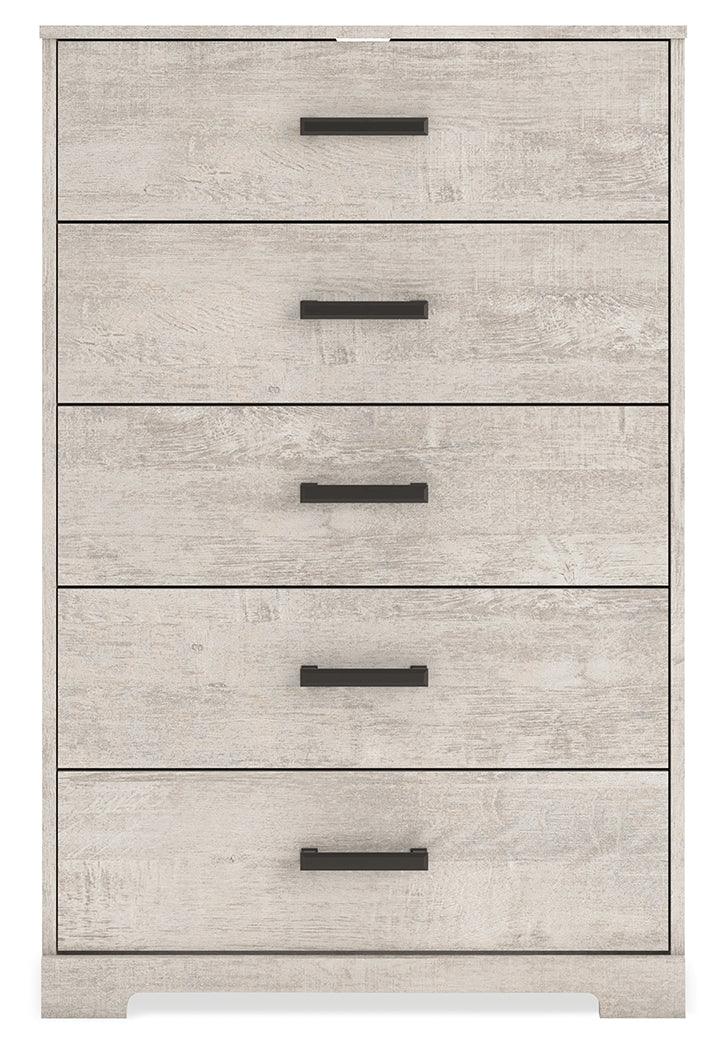 Shawburn Whitewash Chest of Drawers by Ashley at Eve Furniture