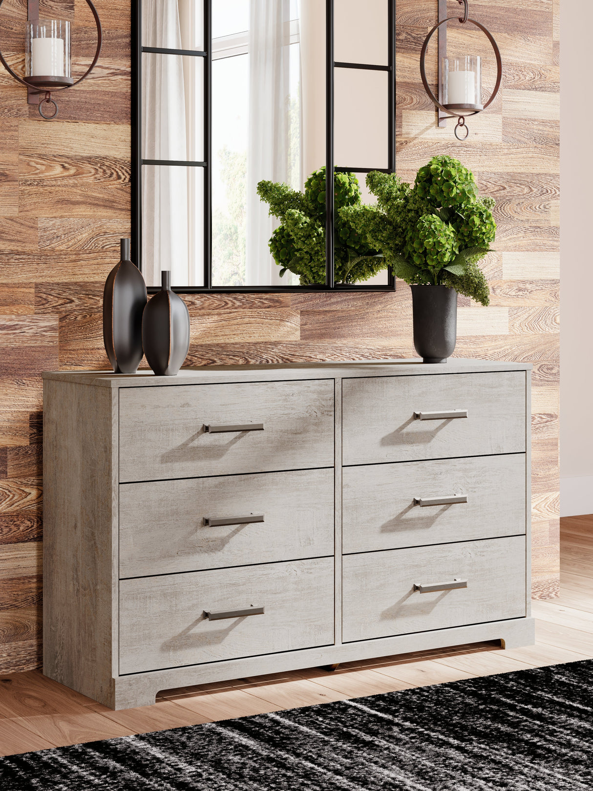 Shawburn Whitewash Crossbuck Youth Platform Bedroom Set by Ashley at Eve Furniture