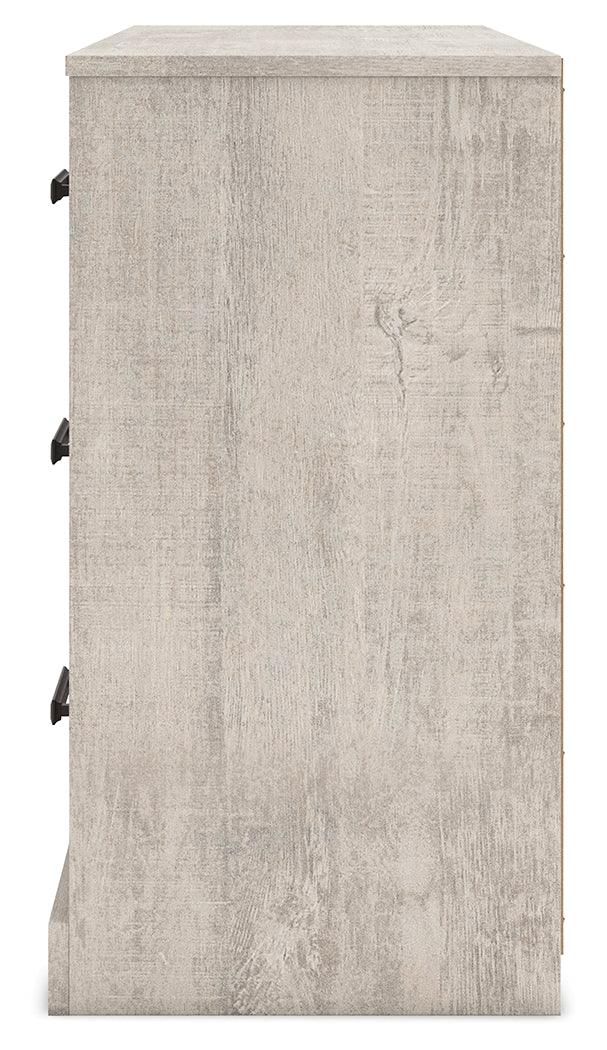 Shawburn Whitewash Dresser by Ashley at Eve Furniture