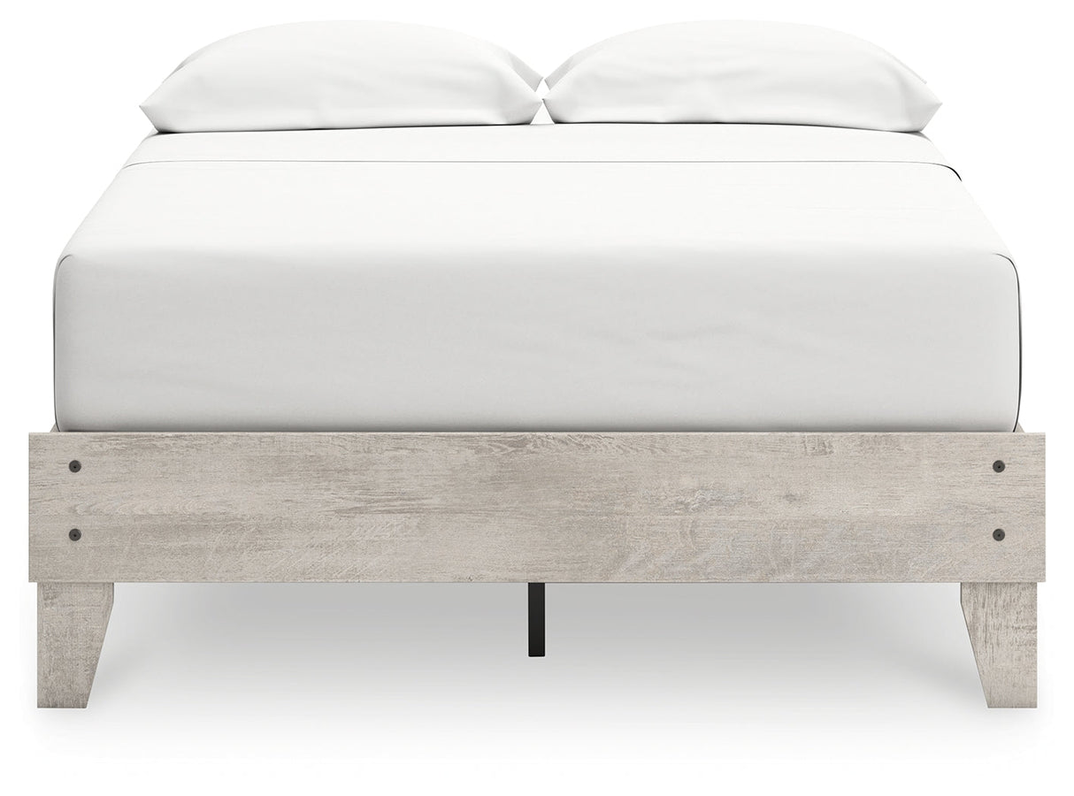 Shawburn Whitewash Full Platform Base Bed by Ashley at Eve Furniture