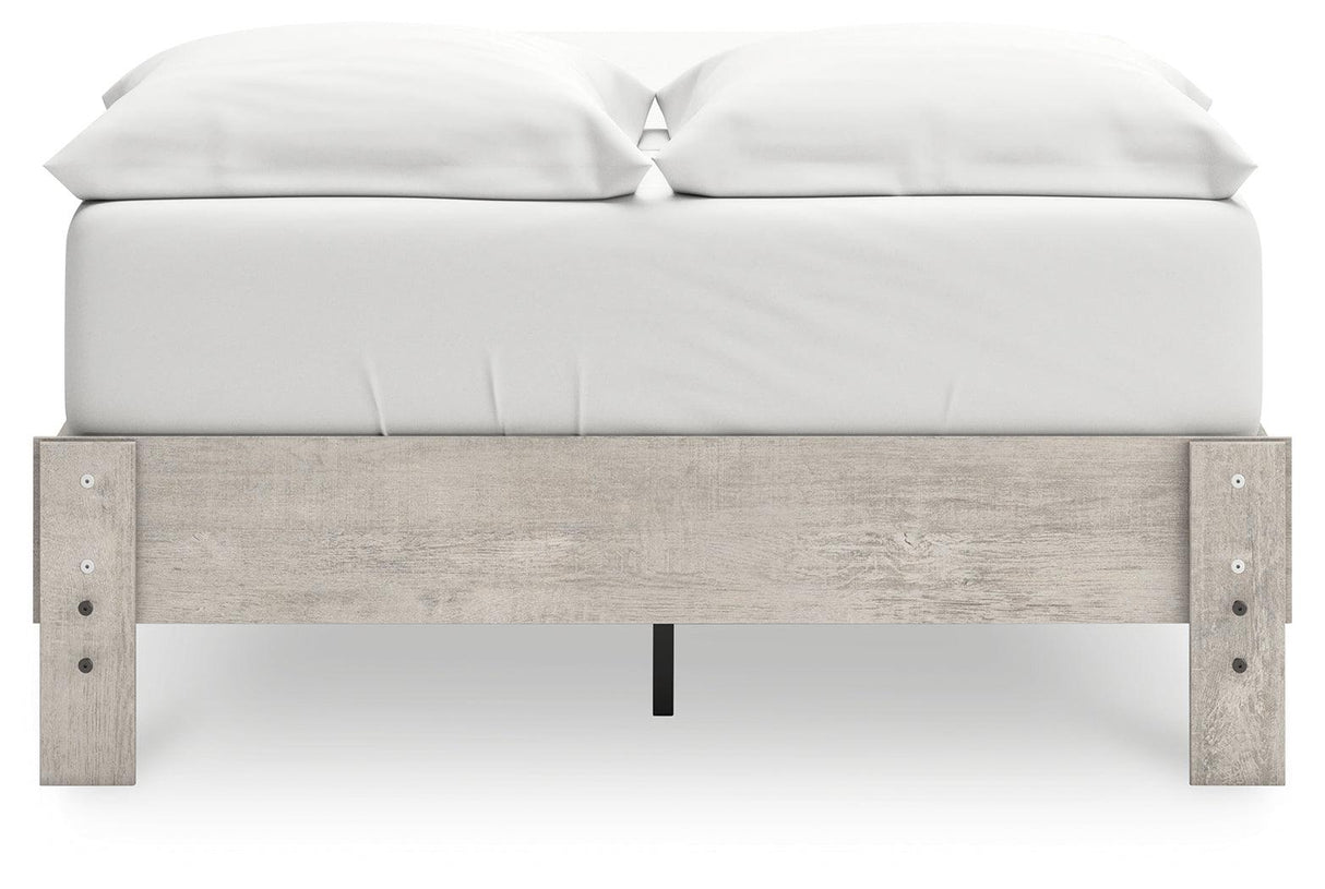Shawburn Whitewash Full Platform Bed by Ashley at Eve Furniture