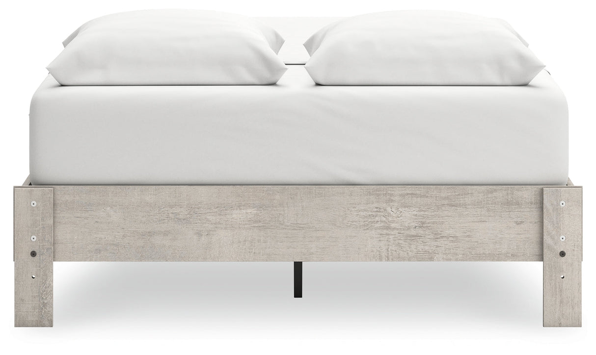 Shawburn Whitewash Queen Platform Base Bed by Ashley at Eve Furniture