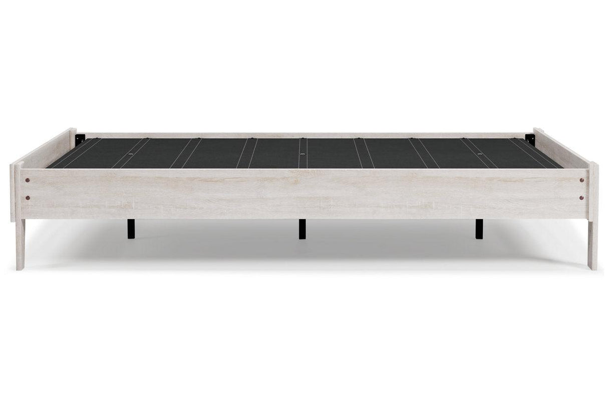 Shawburn Whitewash Queen Platform Bed by Ashley at Eve Furniture