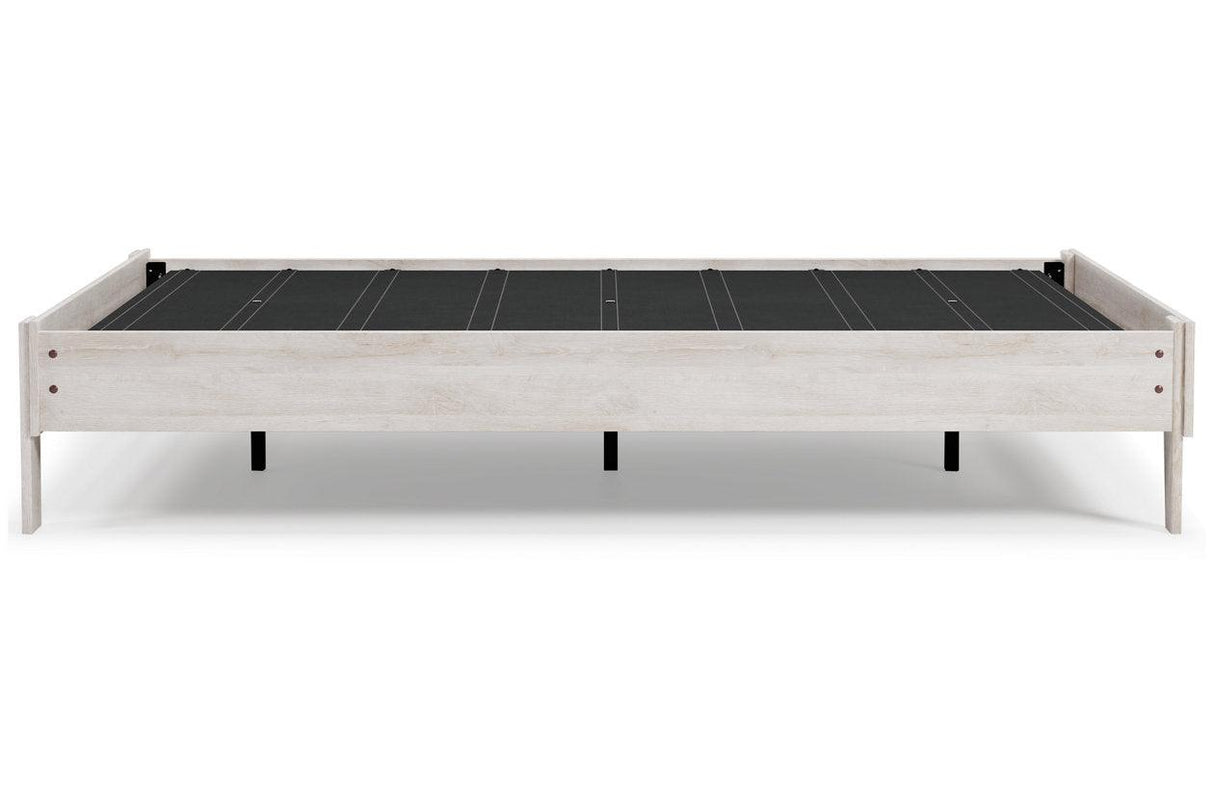 Shawburn Whitewash Queen Platform Bed by Ashley at Eve Furniture