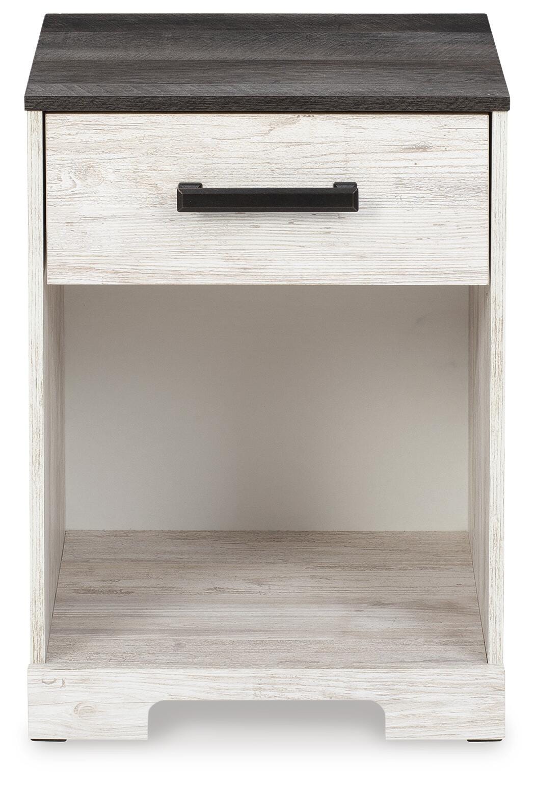 Shawburn Whitewash/Charcoal Gray Nightstand by ASHLEY FURNITURE at Eve Furniture