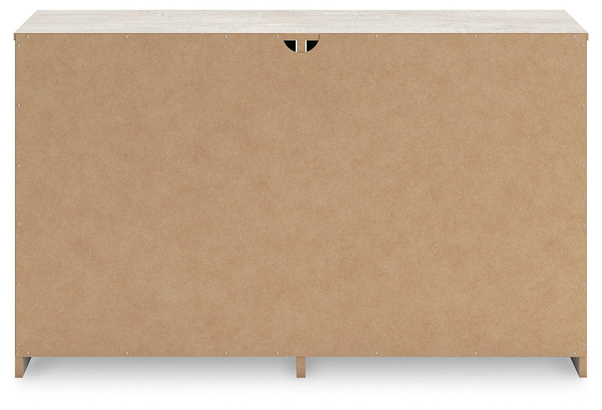 Shawburn Whitewash Dresser by Ashley at Eve Furniture