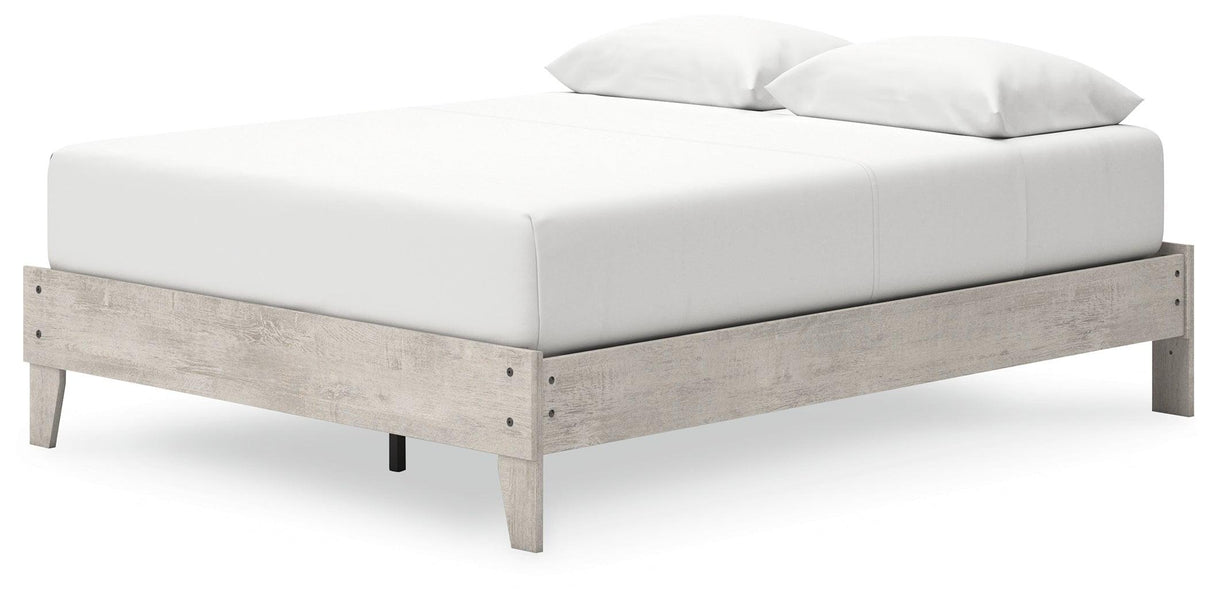 Shawburn Whitewash Queen Platform Bed by Ashley at Eve Furniture
