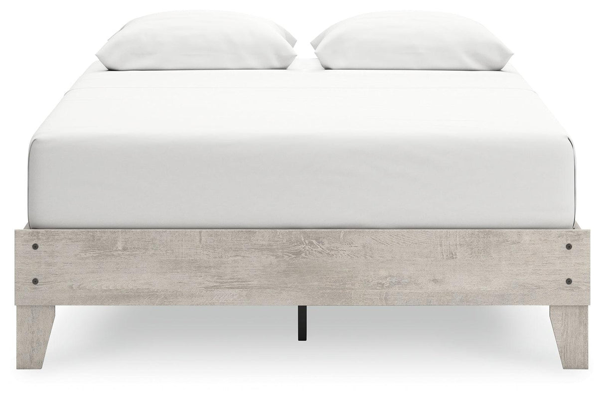 Shawburn Whitewash Queen Platform Bed by Ashley at Eve Furniture
