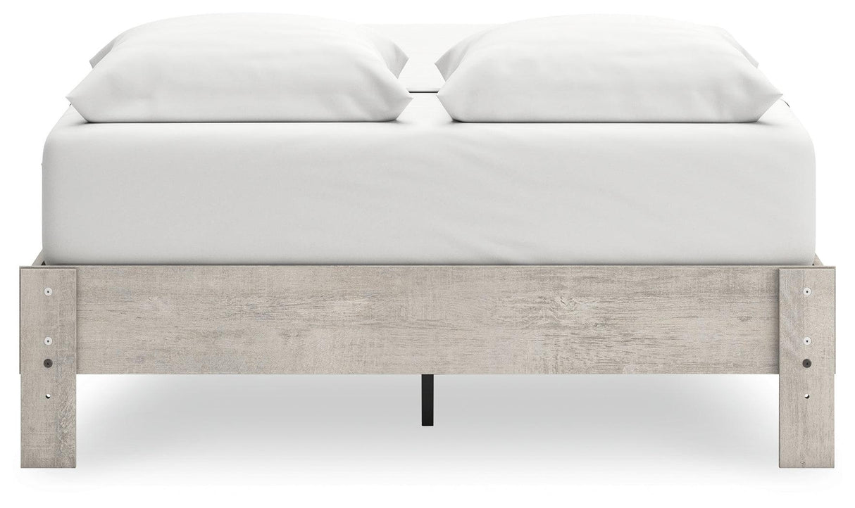 Shawburn Whitewash Queen Platform Bed by Ashley at Eve Furniture