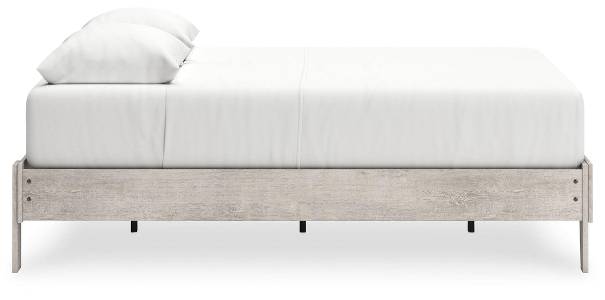 Shawburn Whitewash Queen Platform Bed by Ashley at Eve Furniture