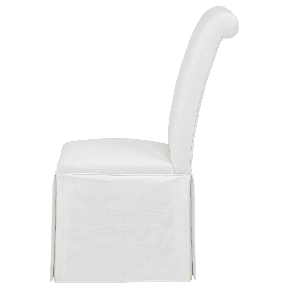 Shawna White Upholstered Skirted Side Chair (Set of 2) by Coaster at Eve Furniture