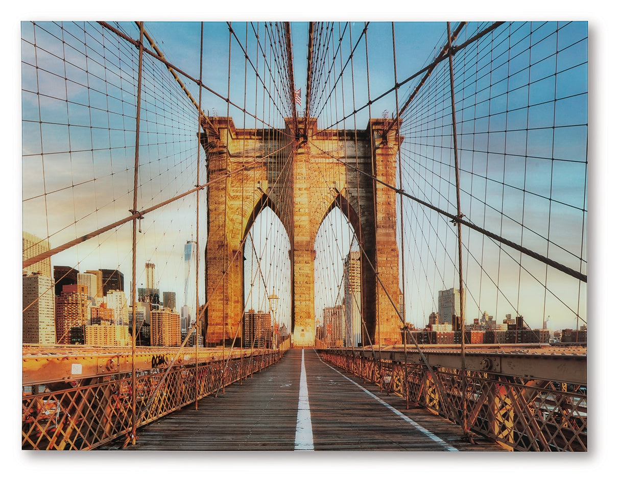 Shayward Blue/Amber Wall Art by Ashley at Eve Furniture