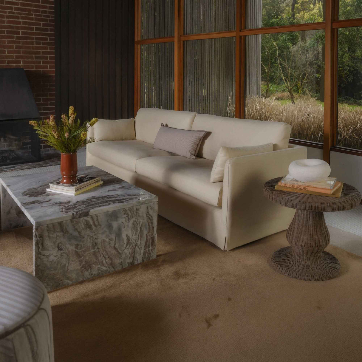 Shea Wheat Sofa by Moe's Home at Eve Furniture