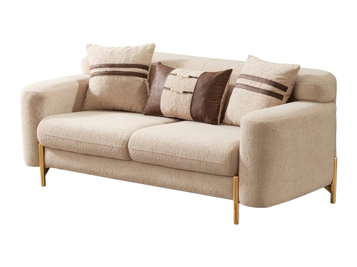 Shelby Beige 4-pieces Livingroom Set