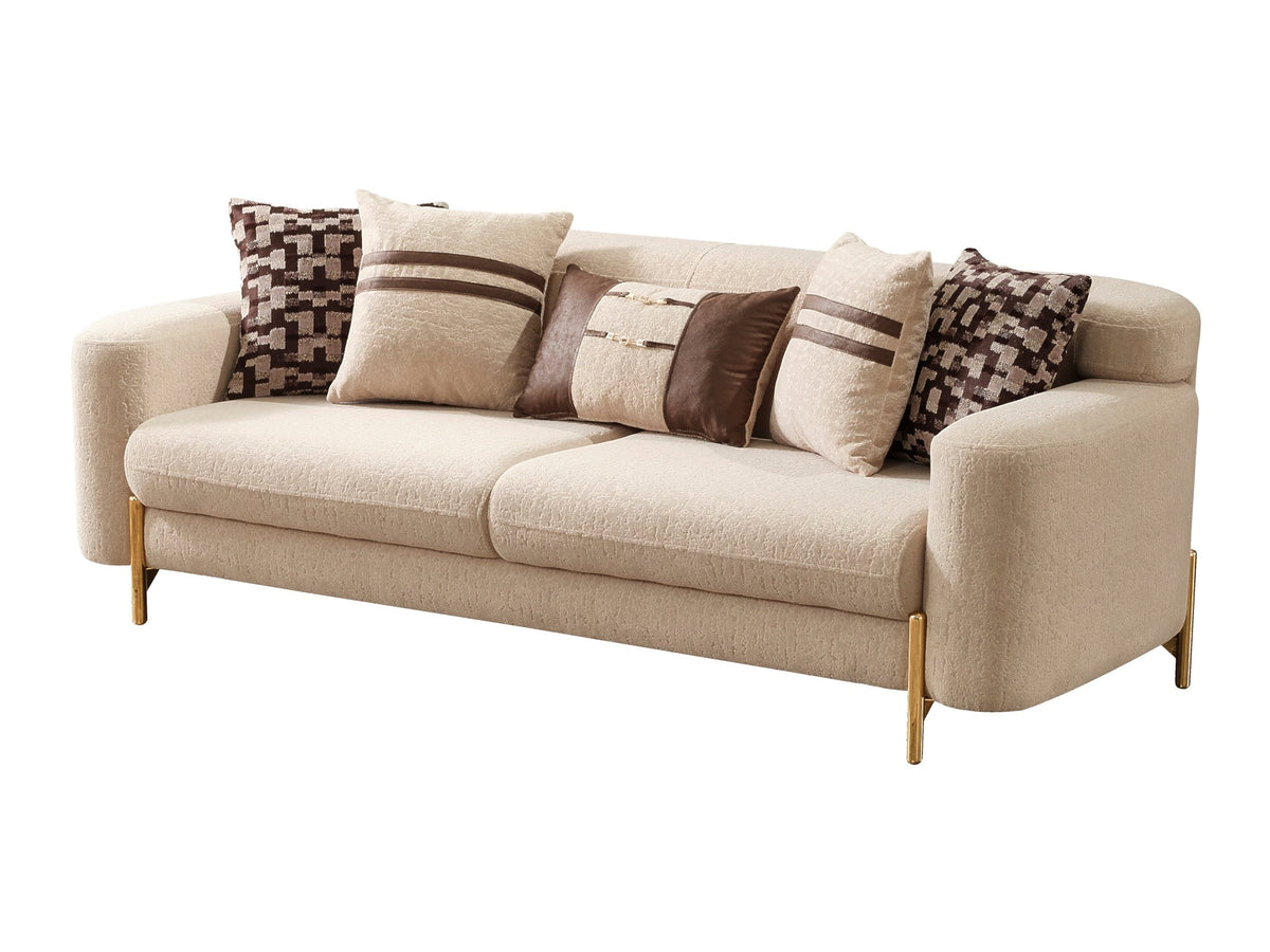 Shelby Beige 4-pieces Livingroom Set
